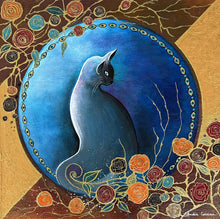Charger l'image dans la galerie, COCCINA Claudia : Cat, Tableau, techniques mixtes sur toile