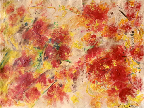 GUERRY Christiane - Explosion  de couleurs(tableau, Acrylique  / toile)