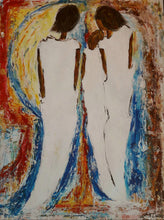 Charger l&#39;image dans la galerie, GUERRY Christiane - Le couple (tableau, Acrylique  / toile)