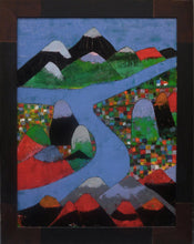 Charger l&#39;image dans la galerie, Al COURTY : La rivière bleue (Nouvelle Calédonie) (huile sur toile) - ART ET MISS