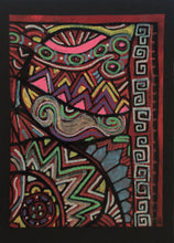 Charger l'image dans la galerie, ALLIAUME Gilles - Aztèque Fantaisie (tableau, Acrylique et posca / papier) - ART ET MISS