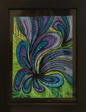 Charger l'image dans la galerie, ALLIAUME Gilles - Blue Swirl (tableau, Acrylique et posca / papier) - ART ET MISS