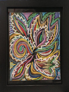 ALLIAUME Gilles - Poissonous Hibiscus (tableau, Acrylique et posca / papier) - ART ET MISS