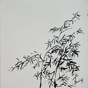 BEALAFF-GIROTTO Béa - Les filles et les bambous (tableau, encre/carton entoilé) - ART ET MISS