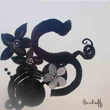 Charger l&#39;image dans la galerie, BEALAFF-GIROTTO Béa - Symphonie pour une fleur (tableau, encre/carton entoilé) - ART ET MISS