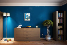 Charger l&#39;image dans la galerie, CHESCA - Le pavot bleu (tableau, huile et collages / toile) - ART ET MISS