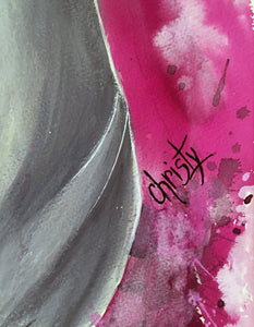 CHRISTY - Beauté fatale (tableau, encre de soie et aquarelle / papier) - ART ET MISS