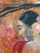 Charger l'image dans la galerie, COCCINA Claudia : Andaluza (Tableau, Acrylique et tissu sur toile) - ART ET MISS