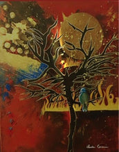 Charger l'image dans la galerie, COCCINA Claudia : Australia (Tableau, Acrylique et tissus sur toile) - ART ET MISS