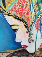 Charger l'image dans la galerie, COCCINA Claudia : Bali (Tableau, Acrylique et tissu sur toile) - ART ET MISS