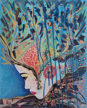 Charger l'image dans la galerie, COCCINA Claudia : Bali (Tableau, Acrylique et tissu sur toile) - ART ET MISS