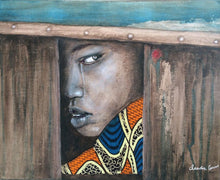 Charger l'image dans la galerie, COCCINA Claudia : Désespoir (Tableau, Acrylique et tissu sur toile) - ART ET MISS