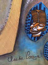 Charger l'image dans la galerie, COCCINA Claudia : Idia (Tableau, Acrylique et tissu sur toile) - ART ET MISS