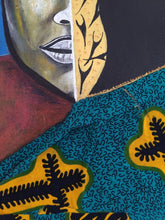Charger l'image dans la galerie, COCCINA Claudia : Igboland (Tableau, Acrylique et tissu sur toile) - ART ET MISS