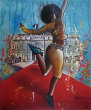 Charger l'image dans la galerie, COCCINA Claudia : Liberté, Égalité, Fraternité (Tableau, Acrylique et tissu sur toile) - ART ET MISS
