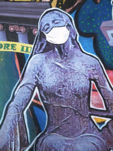 Charger l'image dans la galerie, COCCINA Claudia : Pollution atmosphérique (Tableau, Acrylique et tissu sur toile) - ART ET MISS