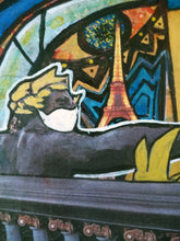 Charger l'image dans la galerie, COCCINA Claudia : Pollution atmosphérique (Tableau, Acrylique et tissu sur toile) - ART ET MISS