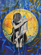 Charger l'image dans la galerie, COCCINA Claudia : Questions (Tableau, Acrylique et tissu sur toile) - ART ET MISS