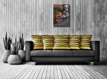 Charger l'image dans la galerie, COCCINA Claudia : Sienne (Tableau, Acrylique et tissu sur toile) - ART ET MISS