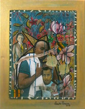 Charger l'image dans la galerie, COCCINA Claudia : Voyages de l'espoir (Tableau, Acrylique et tissu sur toile) - ART ET MISS