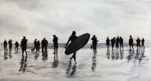 Charger l&#39;image dans la galerie, COLOMÈS Didier - Glisser sur les vagues de ses rêves (tableau, Acrylique / papier) - ART ET MISS