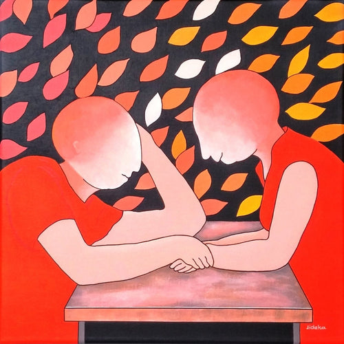 DESCHAMPS-KUS Jocelyne - Conversation (tableau, Acrylique/toile) - ART ET MISS