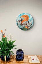 Charger l&#39;image dans la galerie, DESCHAMPS-KUS Jocelyne - Feuille à bicyclette (tableau, Acrylique/toile) - ART ET MISS