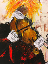 Charger l'image dans la galerie, GUERRY Christiane - Musiciennes en temps de Covid (tableau, Acrylique et collages / toile) - ART ET MISS