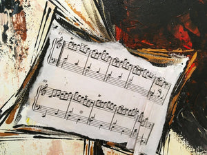 GUERRY Christiane - Musiciennes en temps de Covid (tableau, Acrylique et collages / toile) - ART ET MISS