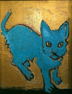 HANNIBAL Jiri - Chatte bleue (Peinture, Huile / toile) - ART ET MISS