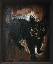 Charger l&#39;image dans la galerie, HANNIBAL Jiri - Chatte noire (Peinture, Huile / toile) - ART ET MISS