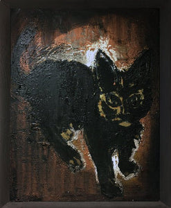 HANNIBAL Jiri - Chatte noire (Peinture, Huile / toile) - ART ET MISS