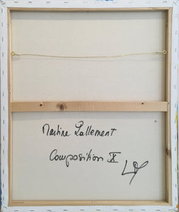 LALLEMENT Martine - Composition X (tableau, Acrylique sur toile) - ART ET MISS