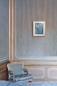 LALLEMENT Martine - En bleus et gris (tableau, acrylique et collages / papier) - ART ET MISS