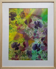 Charger l&#39;image dans la galerie, LALLEMENT Martine - Harmonie florale (tableau, collages, acrylique) - ART ET MISS
