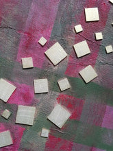 Charger l&#39;image dans la galerie, LALLEMENT Martine - Petits carrés (tableau, acrylique et collages / papier) - ART ET MISS