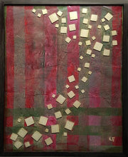 Charger l&#39;image dans la galerie, LALLEMENT Martine - Petits carrés (tableau, acrylique et collages / papier) - ART ET MISS