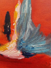 Charger l&#39;image dans la galerie, LALLEMENT Martine - Soleil rouge (tableau, huile / toile) - ART ET MISS