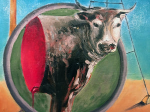 LANGE Marc - La fabrique de Corned Beef (tableau, Huile / toile) - ART ET MISS