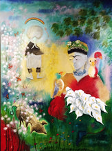 Charger l&#39;image dans la galerie, LE BRICQUIR Danielle : Le bonheur de Frida (Tableau, huile sur toile) - ART ET MISS