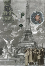 Charger l'image dans la galerie, LE VAN Florence : Montgolfière à l'assaut de la tour Eiffel (Impression sur papier) - ART ET MISS