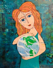 Charger l&#39;image dans la galerie, MANDO - Heal the world (tableau, technique mixte / Papier) - ART ET MISS