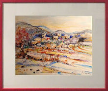 Charger l&#39;image dans la galerie, Patrice LAYRE - Neige en Cévennes (tableau, Peinture Aquarelle) - ART ET MISS
