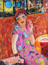 Charger l&#39;image dans la galerie, RAFENBERG Catherine : Café 2 (Tableau acrylique sur toile ) - ART ET MISS