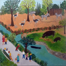 Charger l&#39;image dans la galerie, SCHMELZER Heidi - Hippopotame (tableau, Acrylique / toile) - ART ET MISS