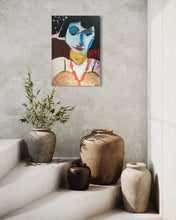Charger l&#39;image dans la galerie, SITELLE - Liseuse au collier (tableau, Acrylique / toile) - ART ET MISS