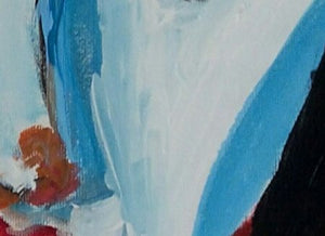 SITELLE - Liseuse au collier (tableau, Acrylique / toile) - ART ET MISS