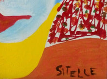 Charger l&#39;image dans la galerie, SITELLE - Liseuse au jardin (tableau, Acrylique / toile) - ART ET MISS