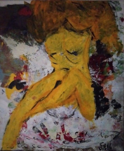 SITELLE - Vénus en jaune (tableau, Acrylique / toile) - ART ET MISS