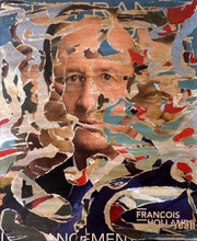 Charger l'image dans la galerie, TAILLANDIER Alexandre : Sans titre 15, collages sur toile (65 x 55 cm) - ART ET MISS
